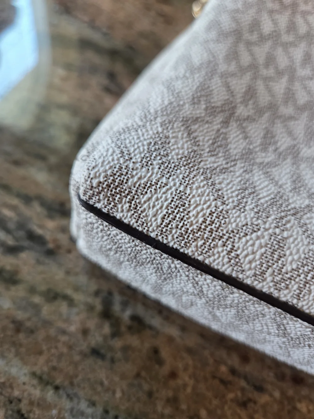 Michael Kors Signature Crossbody Bag in Cream And Beige - Picture 8 of 10